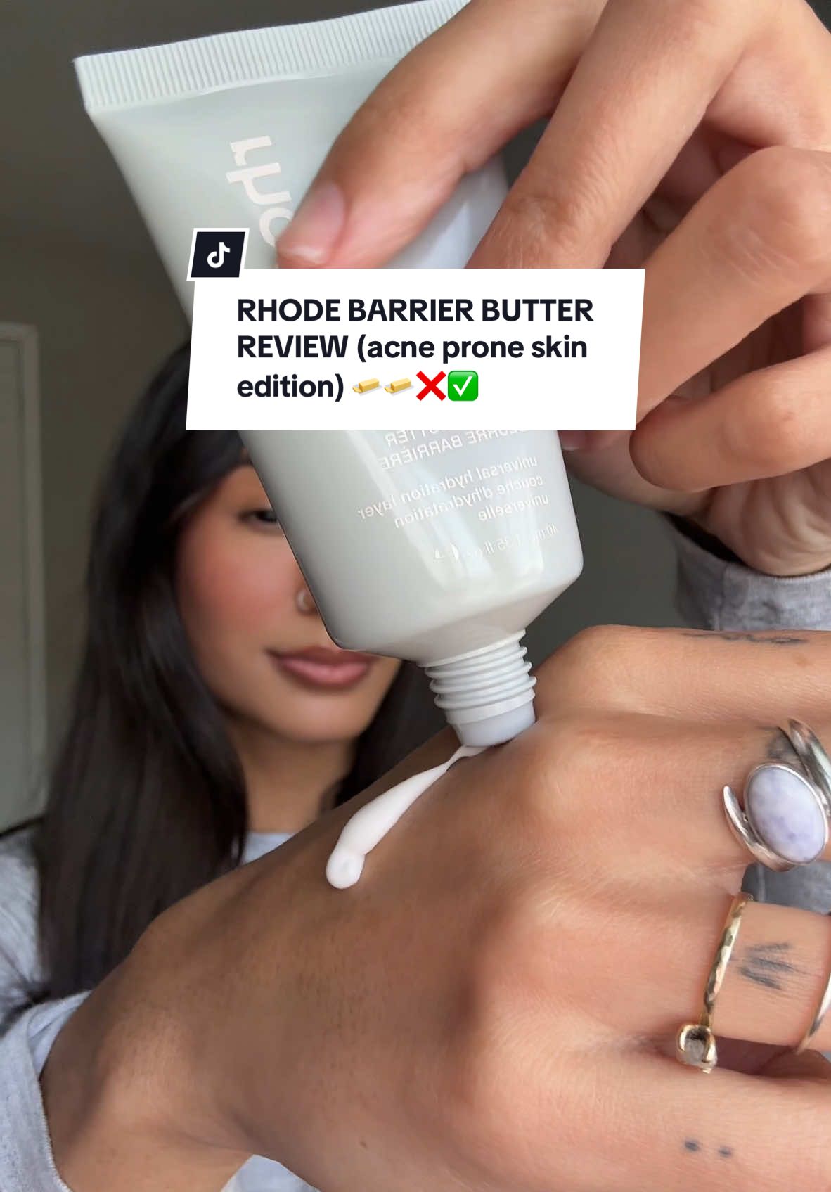 So far i LOVE IT!!! So happy with it! My skin feels and looks so good! @rhode skin just bought the rhode glazing milk to try so ill have to review that too once i get it!! @Hailey Bieber #rhodebarrierbutter #rhodeskinreview #skincarereview #acneproneskin #acnesafeskincare #acneapproved 