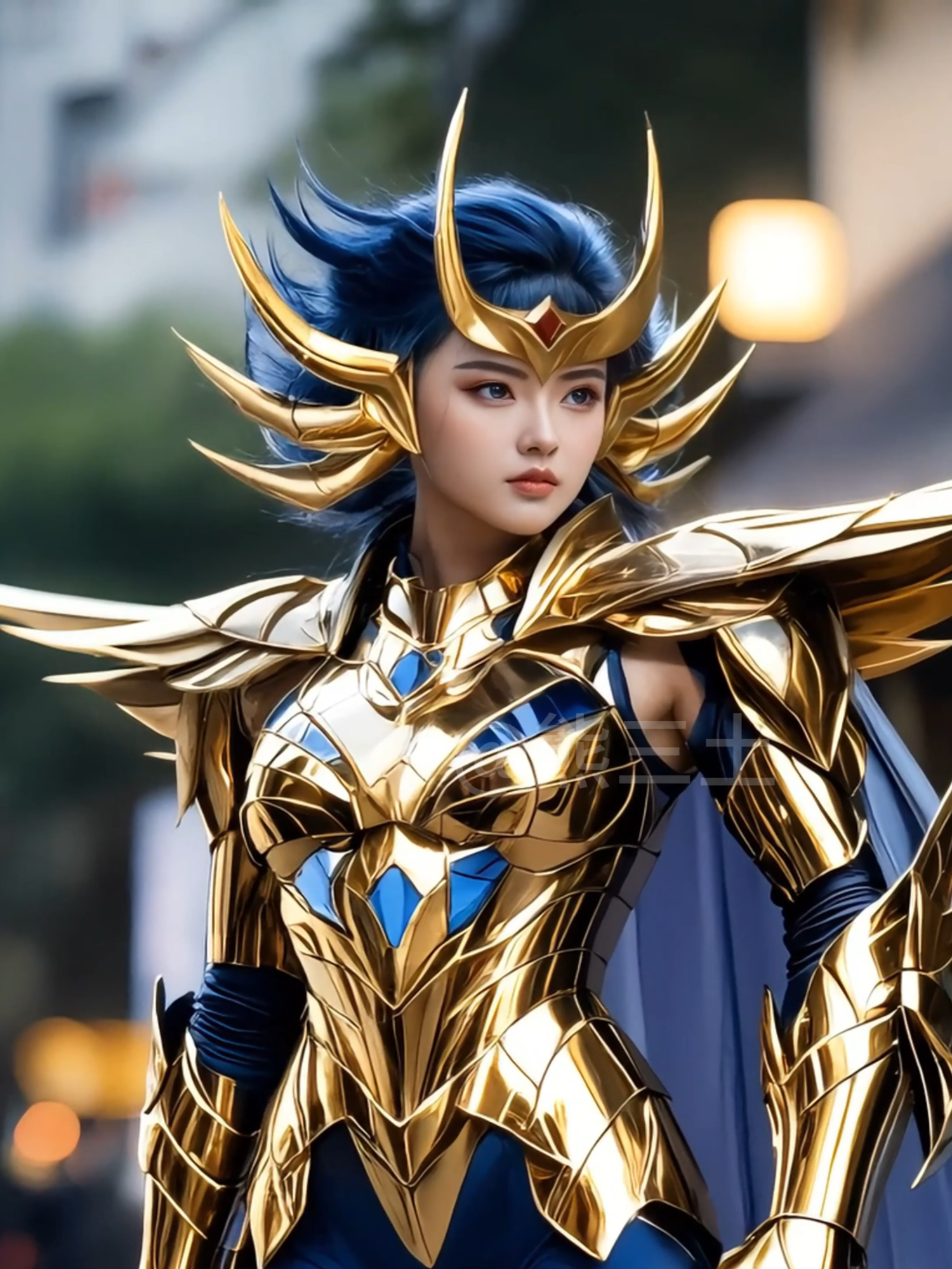 Cancer golden armor #saintseiya #cosplay #ai