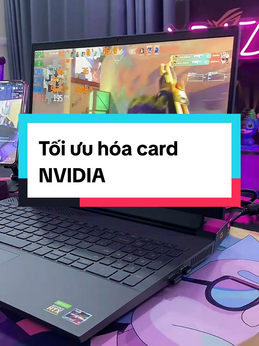 Anh em tối ưu hóa card NVIDIA ngay đi để chơi game mướt mườn mượt #laptopgaming #toiuuhoacard #nvidia #cardnvidia #carddohoa #gamelaide #choigamemuothon #tipsandtricks #meolaptop 