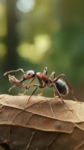 Semut Mengangkut Daun#AntLife#NatureMacro#TeamworkInNature#TinyWorlds#InsectPhotography