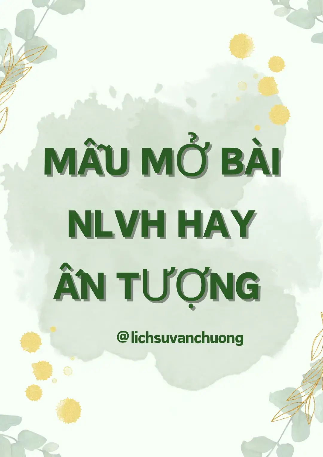 Mẫu mở bài nlvh hay ấn tượng áp dụng cho kì thi sắp tới ngay nào #lichsuvanchuong #ngưvan 