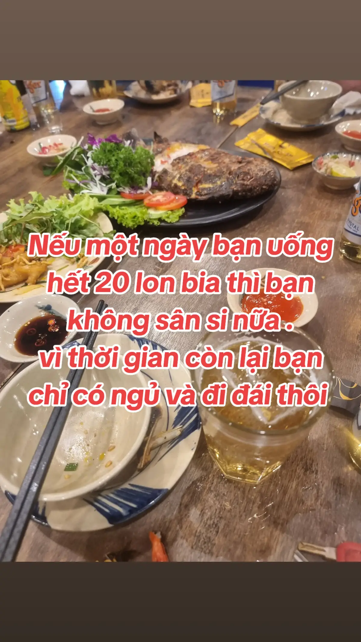 Thời gian đâu sân si nữa . 