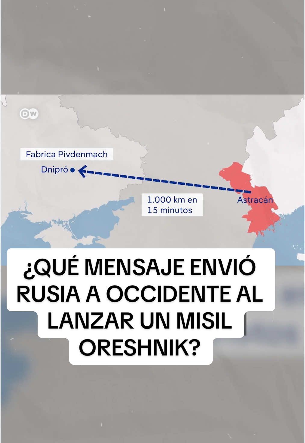 Qué mensaje envía Rusia a Occidente con el lanzamiento del misil hipersónico Oreshnik   Rusia ha atacado Ucrania con un nuevo misil hipersónico difícil de detectar que recorrió casi mil kilómetros hasta la ciudad ucraniana de Dnipro en solo 15 minutos. ¿Estamos ante una nueva fase de la guerra? Cuatro días antes del lanzamiento del Oreshnik, Estados Unidos había autorizado a Ucrania el uso de misiles ATACMS contra territorio ruso, en respuesta a la movilización de soldados norcoreanos en la región rusa de Kursk.  También Reino Unido y Francia permitieron a Ucrania a lanzar sus Storm Shadow y Scalp contra suelo ruso, como legítima defensa. Y una semana después del impacto del primer Oreshnik, Putin amenazaba a Ucrania con más. #DWAnaliza