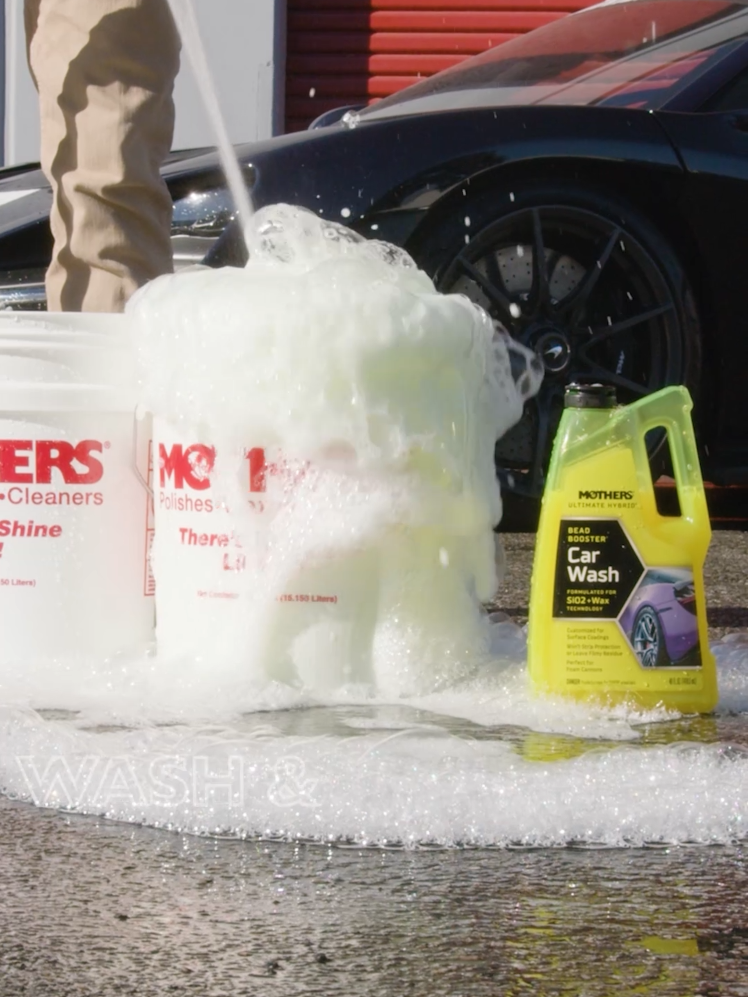 ✨ 𝗪𝗮𝘀𝗵 𝗮𝗻𝗱 𝗕𝗲𝗮𝗱 𝗕𝗼𝗼𝘀𝘁 𝗶𝗻 𝗢𝗻𝗲! ✨ Car wash, to the next level! Our Mothers Ultimate Hybrid Car Wash & Bead Booster not only gives your ride a deep clean but also boosts that super-hydrophobic, liquid-gloss finish! ✅ Wash + Wax + Ceramic Liquidy Gloss Shine ✅ Eco-Friendly, pH Balanced, & Ultra-Foamy ✅ Perfect for Foam Cannons Keep your car looking freshly coated with every wash! 🧼💧 Available online, at Supercheap Auto, Autobarn, Auto One and all quality auto retailers #carwash #carwashing #carshine #carcare #detailing #detailers #cardetailing #detailingworld #detailingaddicts #autodetailing #detailingdoneright #motherspolishaustralia #motherspolish #car #cars #aussie #australia