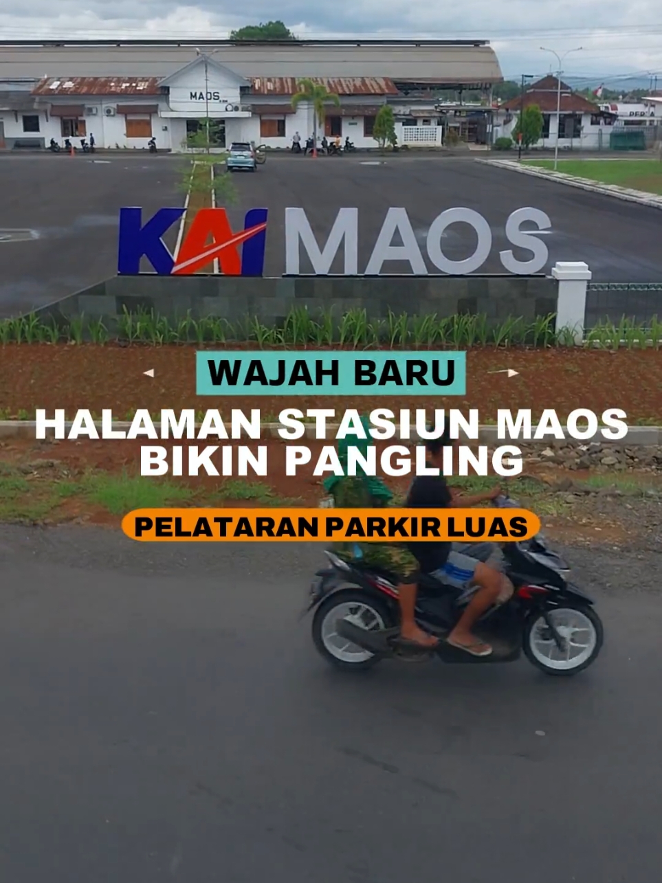 Yang mau mudik naik lereta api, naik dan turun di Stasiun Maos siap-siap pangling. #mudik #naikkeretaapi #keretaapi #stasiunmaos #halaman #revitalisasi #kai #maos #cilacap #cilacapmedia #cilacapmedia_tv 