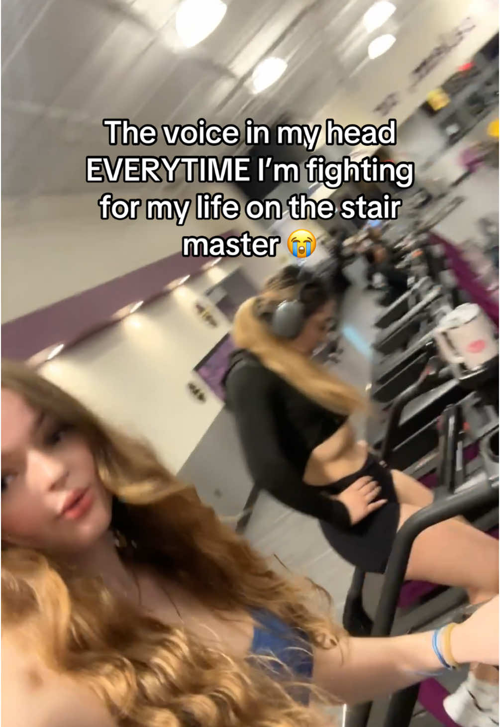 The thoughts abt me that go through my head at the gym r brutal😭 #fyp #fypシ #fypシ゚viral #fypage #gym #GymTok #bodydysphormia #insecure #workoutroutine #stairmaster #winterarc 