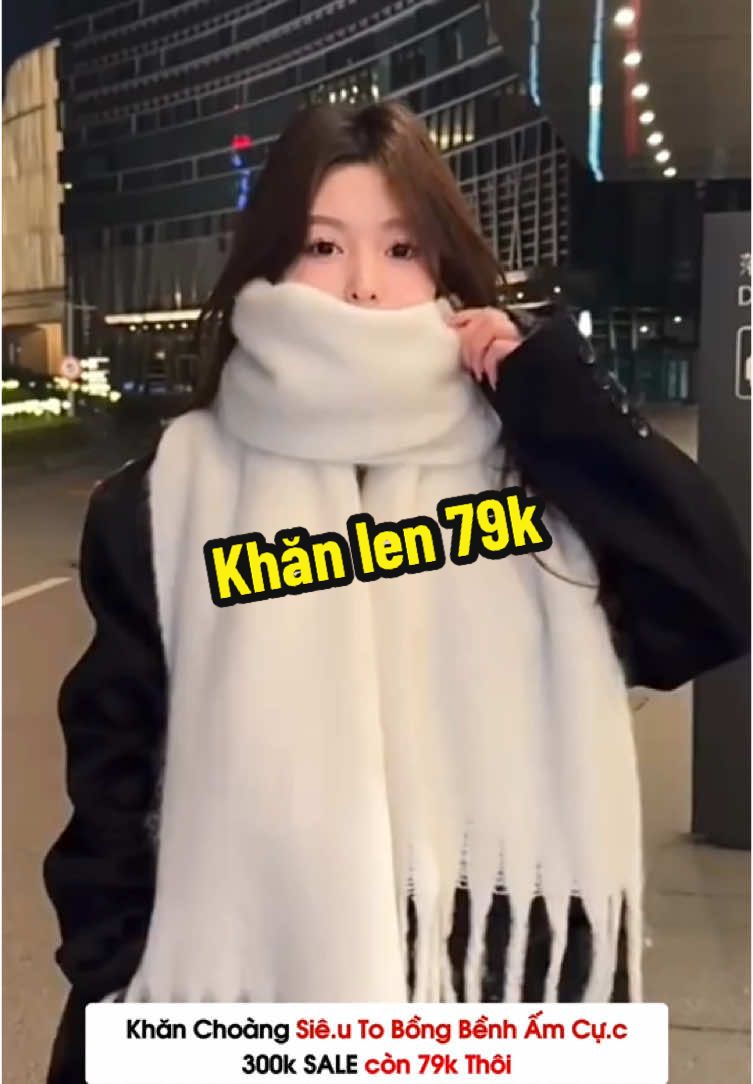 Khăn cổ len cho mùa lạnh xinh
