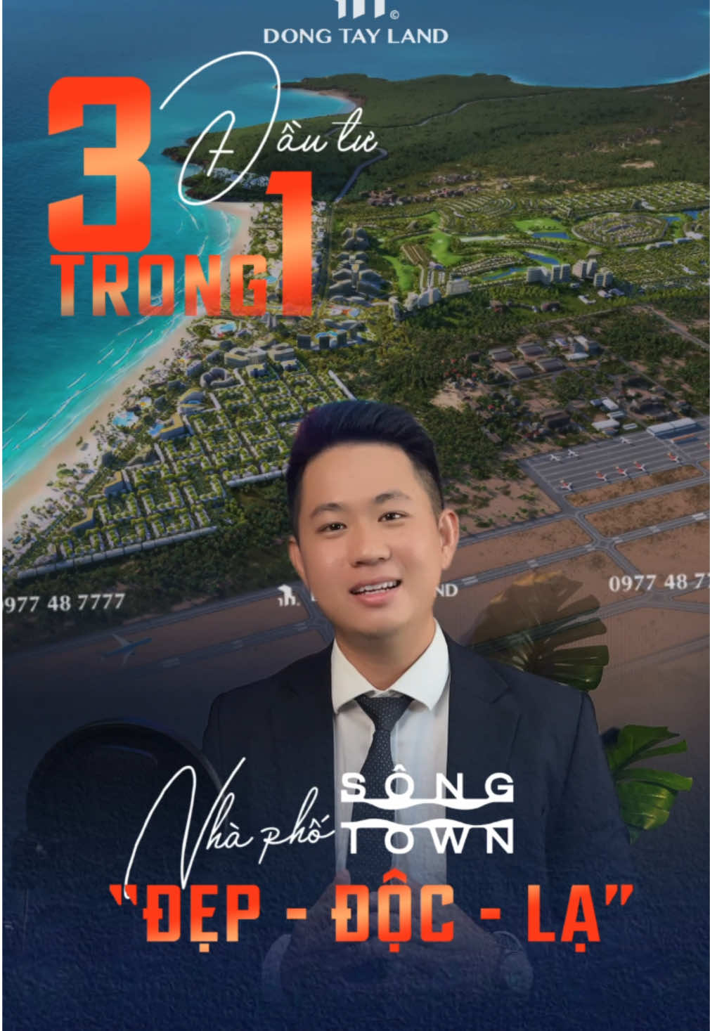 Đầu tư “3 trong 1” với nhà phố “đẹp độc lạ” nhất nhì Việt Nam tại thiên đường biển Cam Ranh, cách Thành phố hồ Chí Minh chỉ 4 giờ lái xe. Anh chị sẽ nhận được những giá trị gì? #dongtayland #batdongsan #khudothi #caraworld #camranh