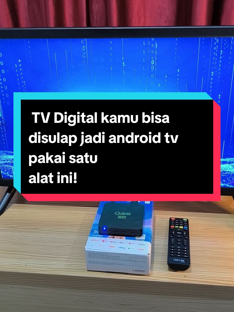 Jangan Buru-buru beli TV android, TV Digital kamu bisa disulap jadi android tv pakai satu
 alat ini! #AndroidTVBOX #Q96 #Q96SAndroidTVBox 