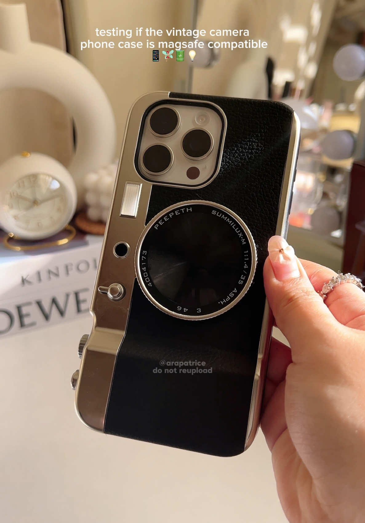 Replying to @Sushii magsafe compatible emily in paris inspired retro camera? 🤔📱🔋 let’s try it!! 🧚🏼‍♀️  SPOILER: yes!! 💫 just had to invert the magsafe powerbank but works and charges my phone as normal nonetheless 💗🫶🏻 #phonecase #retrocam #backcam #selfie #selfiemirror #iphonecase #phonecase #iphone15promax #fyp #fyp