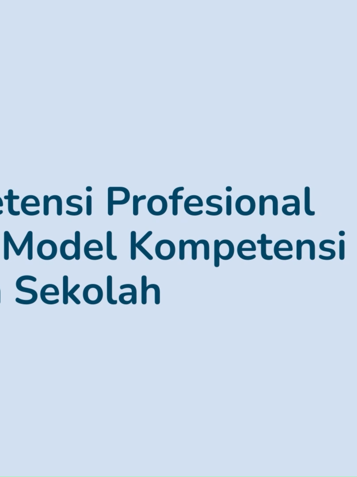 Halo #SahabatKSPSTK    Sebagai pemimpin satuan pendidikan, Kepala Sekolah diharapkan dapat meningkatkan Kompetensi Profesional Kepala Sekolah.  Kompetensi Profesional ini sebetulnya sudah Bapak/Ibu lakukan sehari-hari loh!  Wah seperti apa ya gambaran dari kompetensi  tersebut?   Yuk mari saksikan tayangan berikut,  dan jangan lupa berbagi di kolom komentar untuk menjawab pertanyaan berikut :  kira - kira seperti apa praktik baik dari Kompetensi Profesional yang Bapak/Ibu ketahui atau sudah lakukan? Selamat belajar Bapak/Ibu!    #KepalaSekolah #KompetensiKepalaSekolah #KompetensiKepribadian #KompetensiSosial #KompetensiProfesional #KSPSTendik