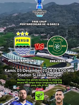 Persib Bandung(IDN) vs Zhejiang(CHN). Sedang berlangsung!