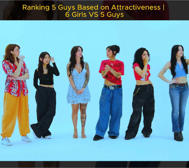Ranking 5 Guys Based on Attractiveness | 6 Girls VS 5 Guys #Ranking5GuysBasedonAttractiveness #6GirlsVS5Guys #DavidAlvareeezy