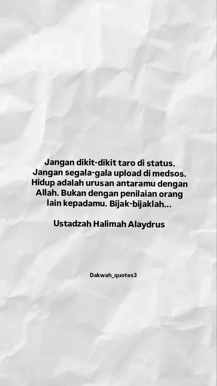 #ustadzahhalimahalaydrus #selfreminder #medsos #fyp 