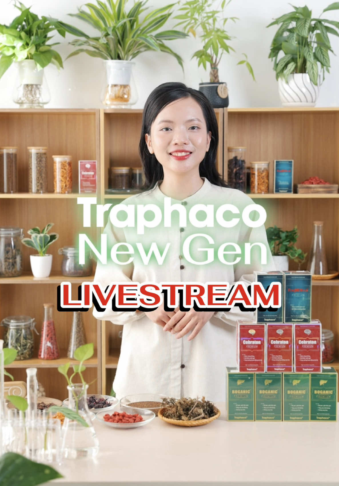 Lần đầu tiên, Traphaco chính thức livestream trên TikTok với hàng ngàn voucher và deal bất ngờ đang chờ bạn! 🎁✨ Follow ngay để không bỏ lỡ thông báo mới nhất nhé! 💚 #traphaco #newgen #boganicpremium #cebratonpremium #formentonpremium 