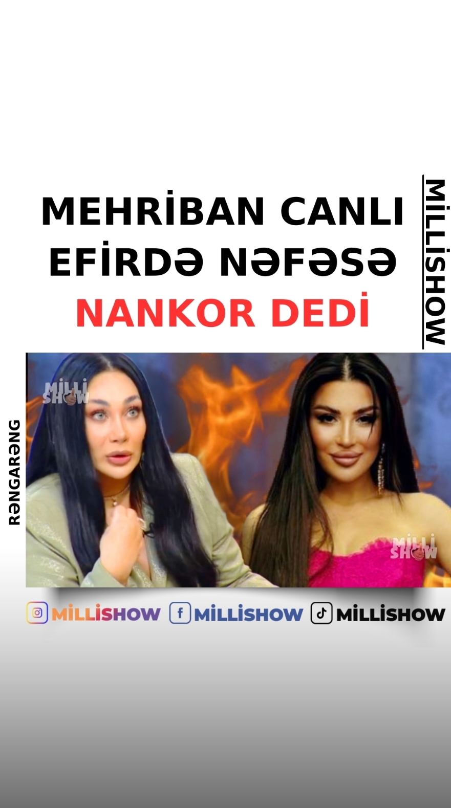 Mehriban canlı efirdə Nəfəsə nankor dedi... 