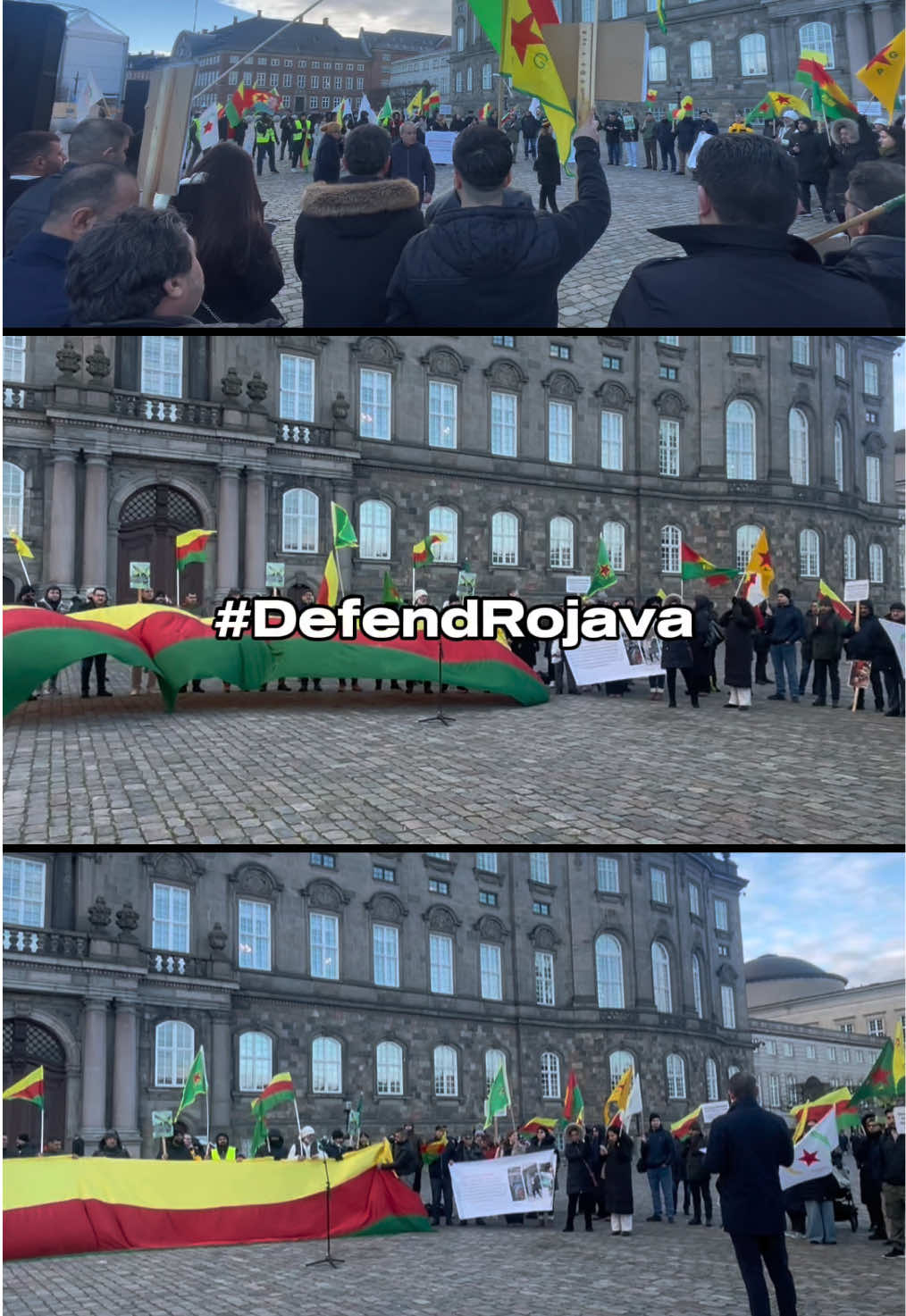 Kopenhag, Danîmark✌️ #defendrojava #noflyzoneforrojava #kurdistan                              #kurd #kurdi #kurdish #berxwedan #rojava #rojavakurdistan #riseupforrojava #danmark #denmark #scandinavia #københavn #copenhagen #malakurdandk #malakurdan 