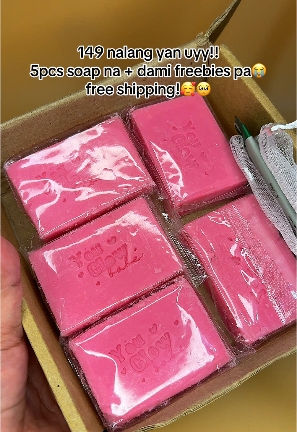 149 nalang to lahat ! Grabe 5pcs soap na + dami freebies pa🥺🌸 #youglowbabe #youglowbabesoap #youglowbabebeautywhite 