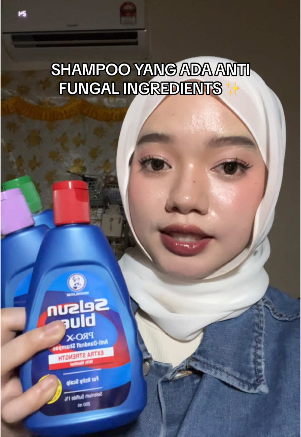 sumpah best dooh shampoo ni, finally i can live happily without any fungal acne on my FACE!! 🤣 fungal acne la paling perit sekali 😭😭💔💔 #antifungalshampoo #selsunblue #selsunblueshampoo #fungalacne #skintok #skincareroutine #skincaretip 