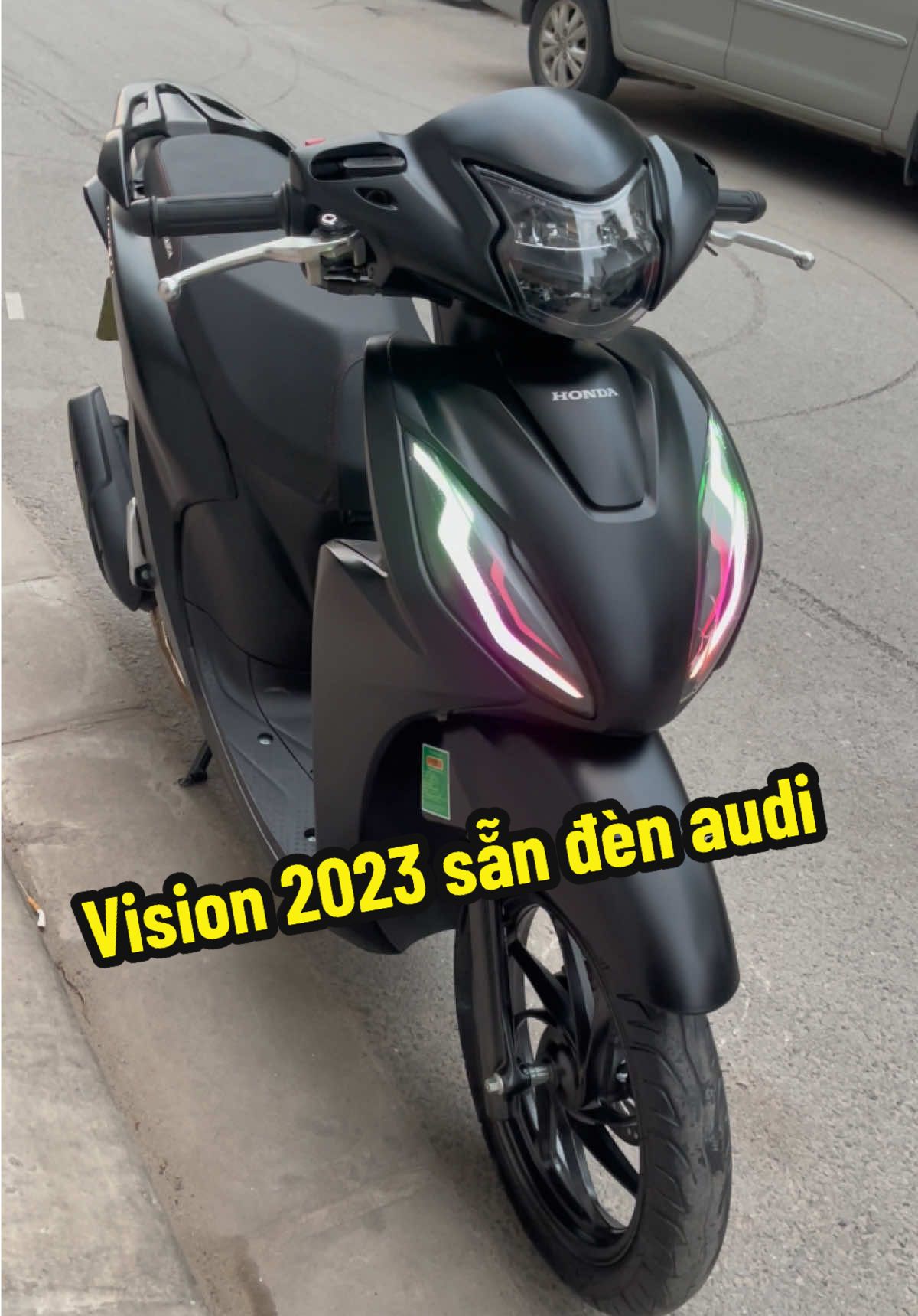 Chào bán 👉 Vision 2023 (đen nhám) máy móc nguyên, xe đã có sẵn đồ chơi cơ bản. Mời a e cháy phố  #ToànXeMáy #xeluot #xecugiare #honda #vision #xuhuongtiktok2024 #dochoixemay #visiondokiengdep #xh 