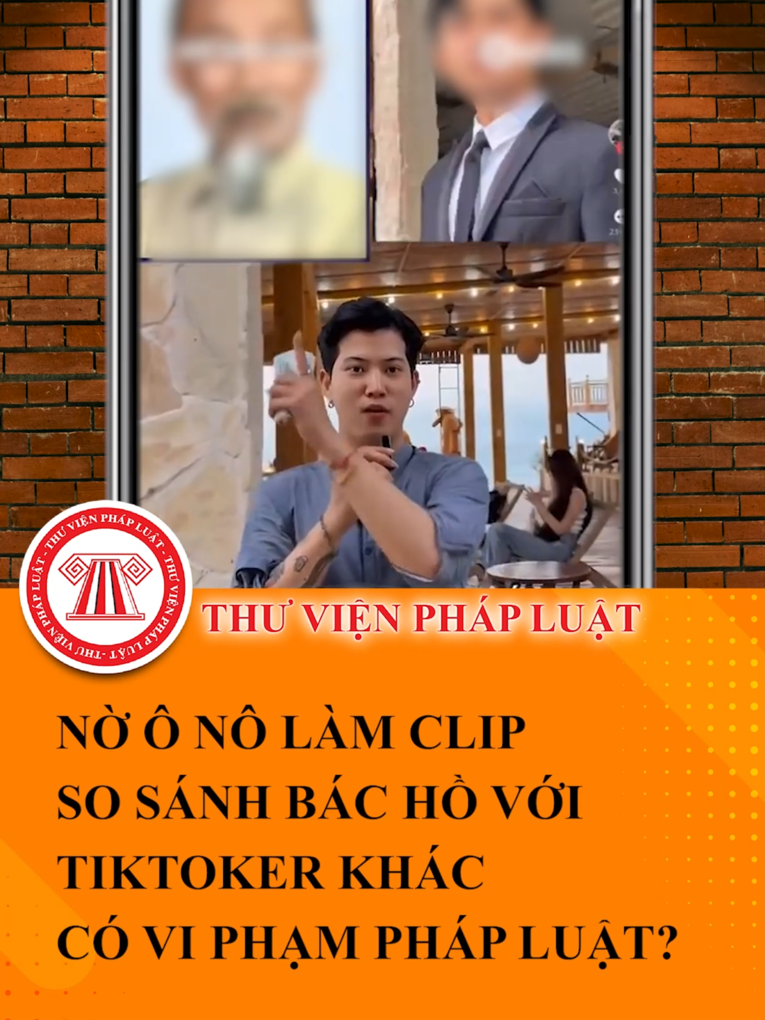 Nờ Ô Nô làm clip so sánh Bác Hồ với một TikToker khác có vi phạm pháp luật không? #TVPL #ThuVienPhapLuat #LearnOnTikTok #Hoccungtiktok