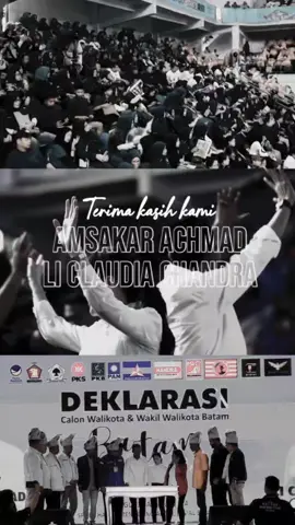 Pasca Keputusan KPU Kota Batam No 744 Tahun 2024, kami [Amsakar Achmad - Li Claudia Chandra] mengucapkan terima kasih atas partisipasi segenap warga Batam menyukseskan pesta demokrasi ini. Hentikan perbedaan, rajut kembali persaudaraan. Ayo kita semua bersatu untuk Batam yg semakin maju #batamrumahkita 