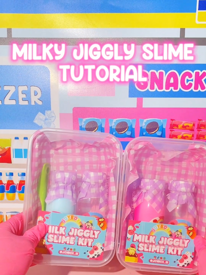 MILK JIGGLY SLIME KIT BY JOYBOX🍮 Harga : 29.999 Bisa dibeli di link bio kita ya 💖🎉  #slime #fyp #joybox #joyboxslime #slimelucu #slimeasmr #slimekit 