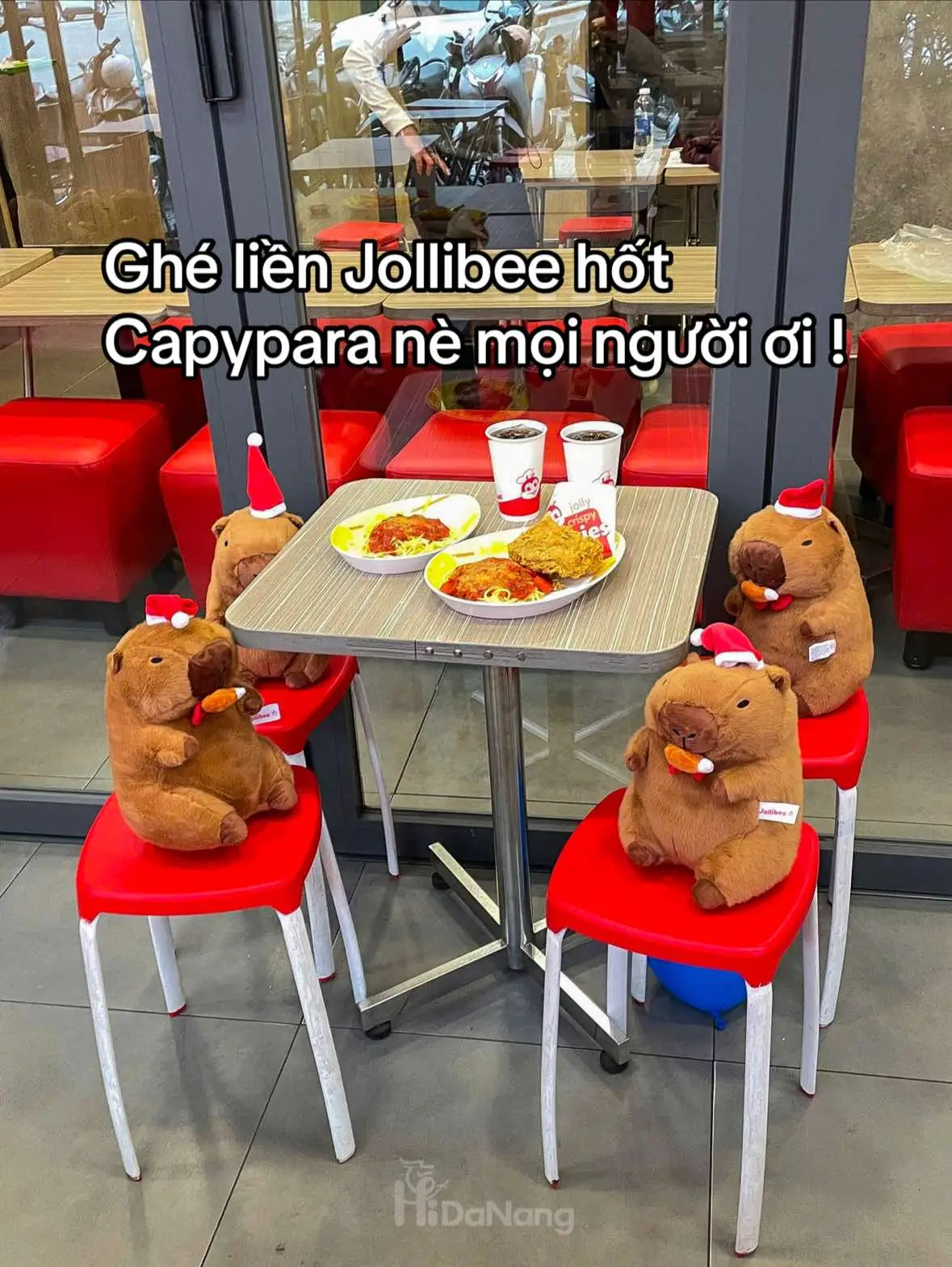 Mọi người ghé từ hôm nay ( 5/12) là có rồi nha #jollibee #capybara #reviewdannang #hidanang 