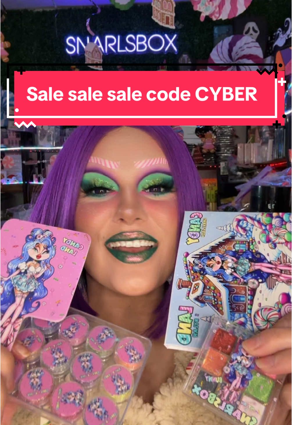 Get yours now dor Holiday shipping! Items are like $10 each. Get the bundle. #snarlsboxcollab #candybunny #snarlsbox makeup gifts for her cyber monday sales use code cyber to save 25% makeup 