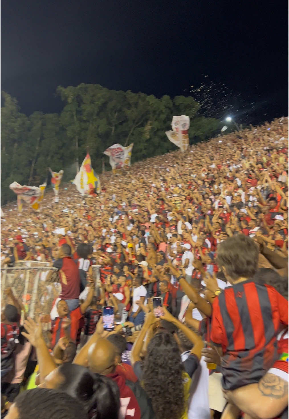 A torcida do Esporte Clube Vitória é sinônimo de paixão, força e amor incondicional! Sempre presente, empurrando o time com garra e fé, seja no Barradão ou fora de casa. A #TorcidaDoLeão é única, imbatível e vive o Vitória em cada coração! 🔴⚫ #ECV #ForçaVitória #PaixãoEterna #FazendoHistória #VitóriaSempre #TorcidaForte