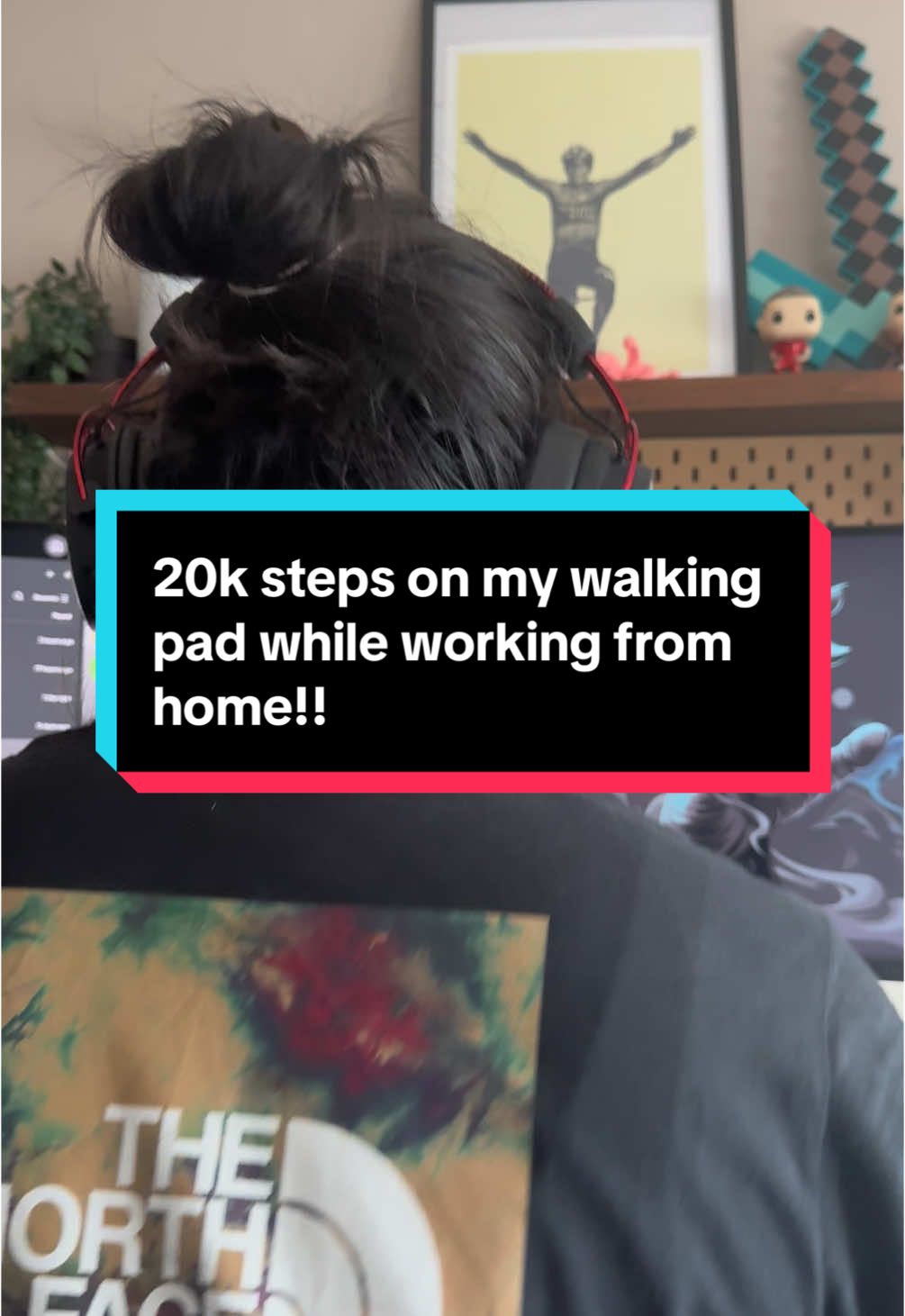 doubling that step count while working from home  #walking #walkingpad #10kstepsaday #healthyliving 