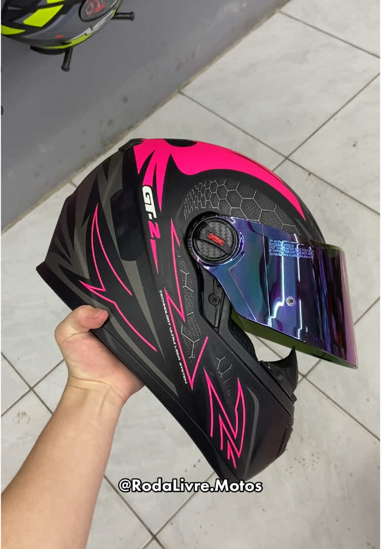 FW3 GT-2 Rosa🩷🖤 #fw3 #fyp #tiktokviral #capacete #fw3capacetes 
