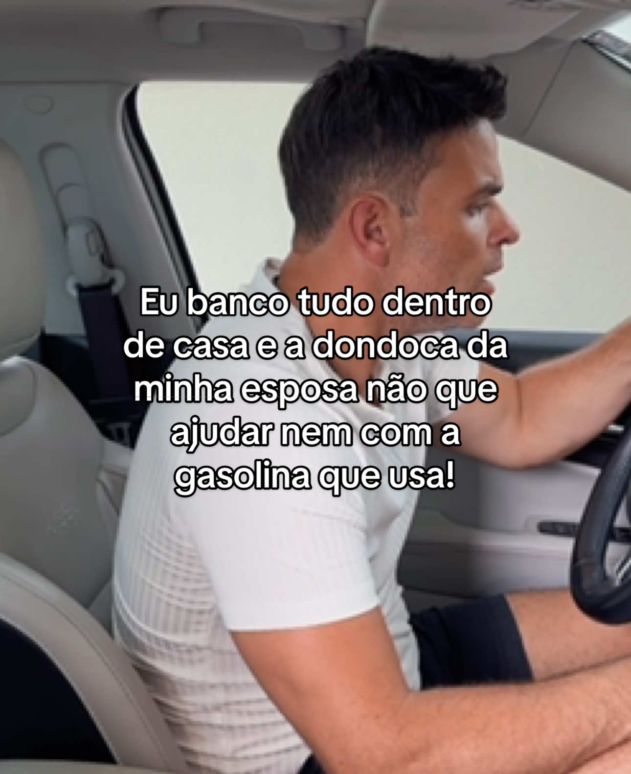 Eu banco tudo dentro de casa e a dondoca da minha esposa não que ajudar nem com a gasolina que usa! #tamara #tamarakastro #novela 