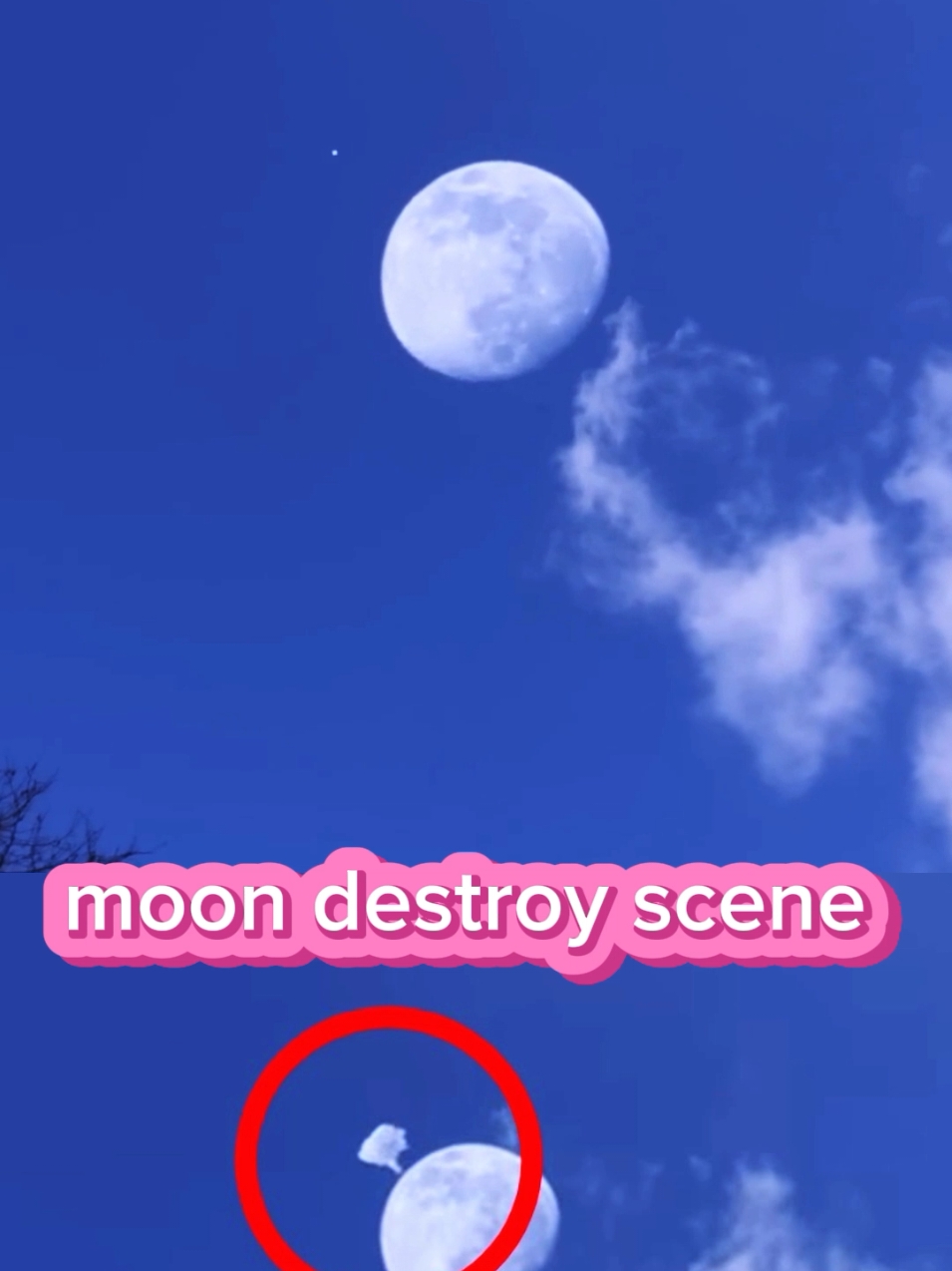 moon destroy sky 😳😳😳#creatorsearchinsights #moon #viralplz 