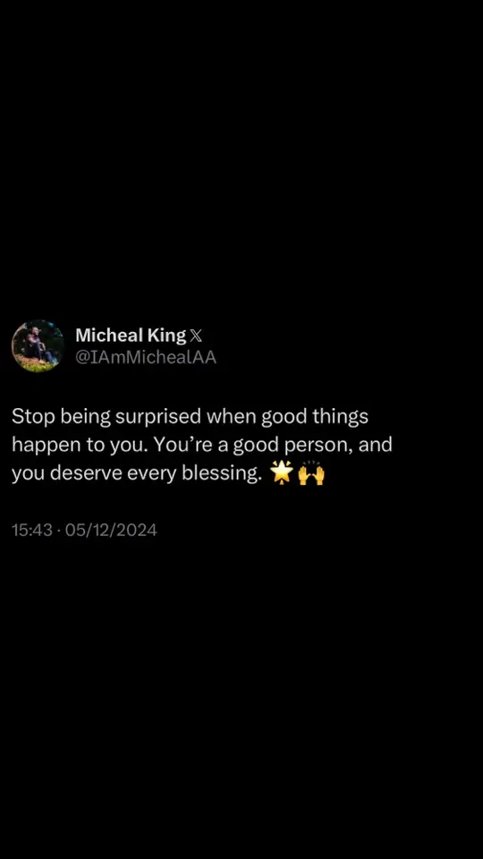 #MichealKing #Kenyatiktok🇰🇪 #Ugandatiktok🇺🇬 #YouDeserveIt #PositiveVibes #GoodKarma #Gratitude #SelfWorth