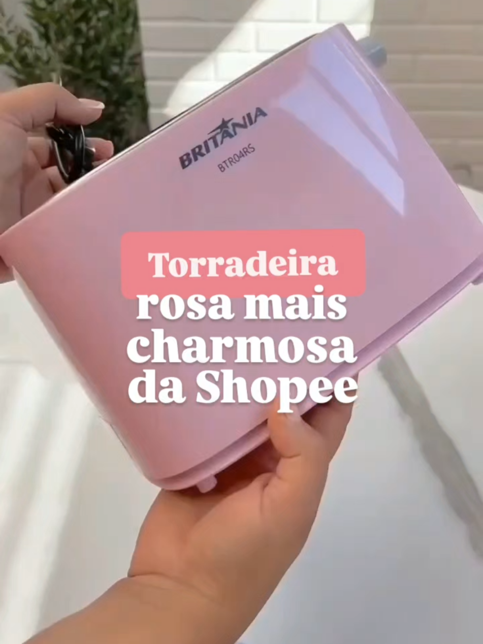 🛍 Achadinho da Shopee: Torradeira rosa Comenta 
