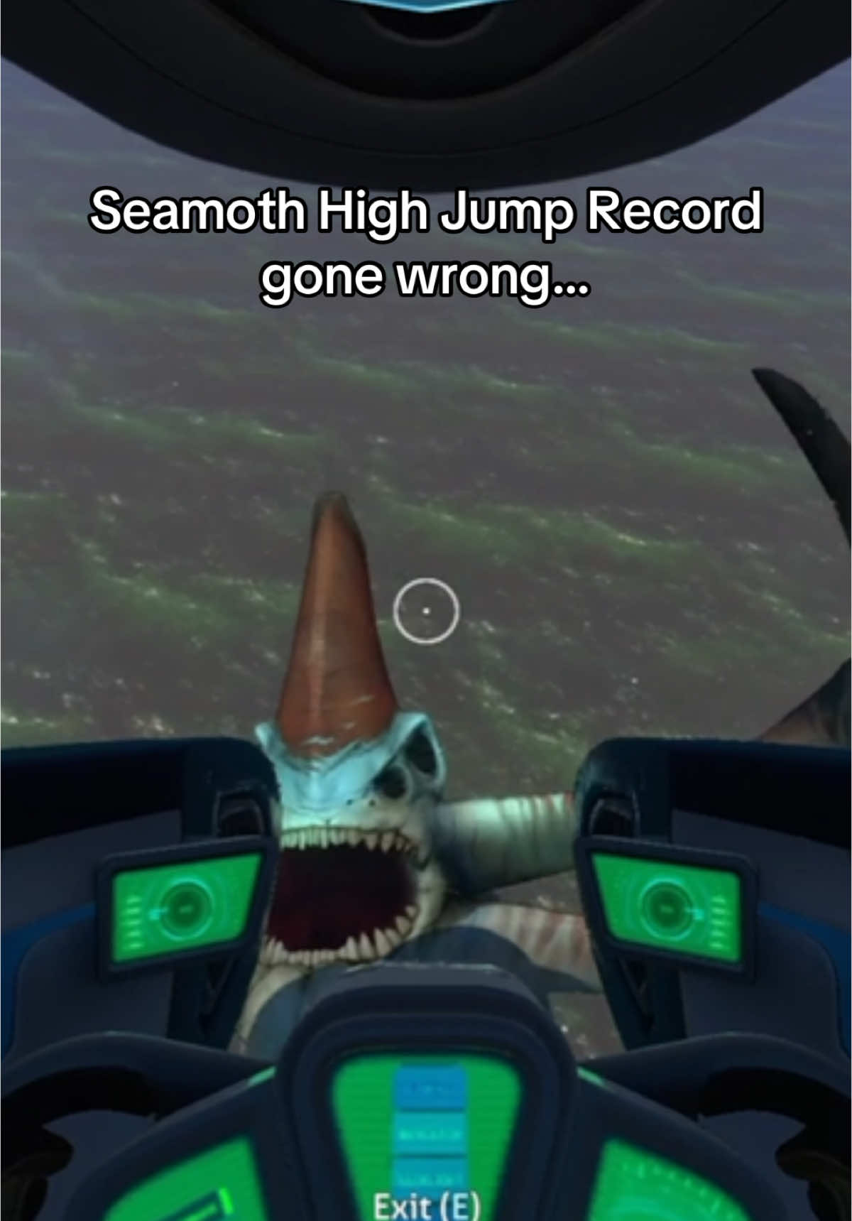 Leviathans hate things that fly 😭 #subnautica #fypシ #subnauticaclips #subnauticamemes #gaming #subnauticagameplay #reaperleviathan #seamoth 