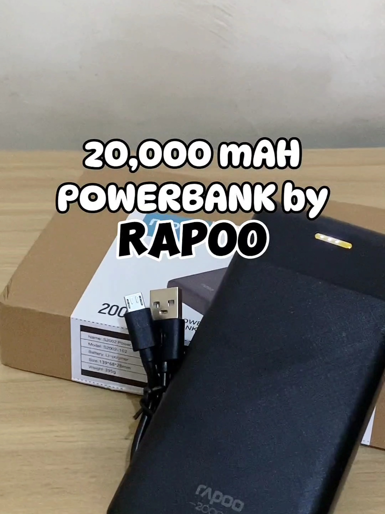 Powerbank na matagal malowbat at mura lang from Rapoo #powerbank #rapoopowerbank #murangpowerbank #20000mahpowerbank #powerbankfastcharging #powerbankmurah #tiktokshopfinds #tiktokviral #fyp 