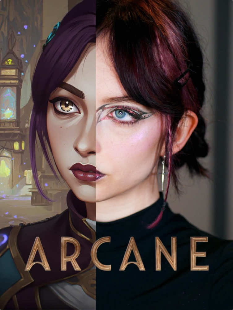 just wanted to see what that filter does to my makeup, but i have mad respect for the artists who made arcane!! #arcane #aifilter #capcut 