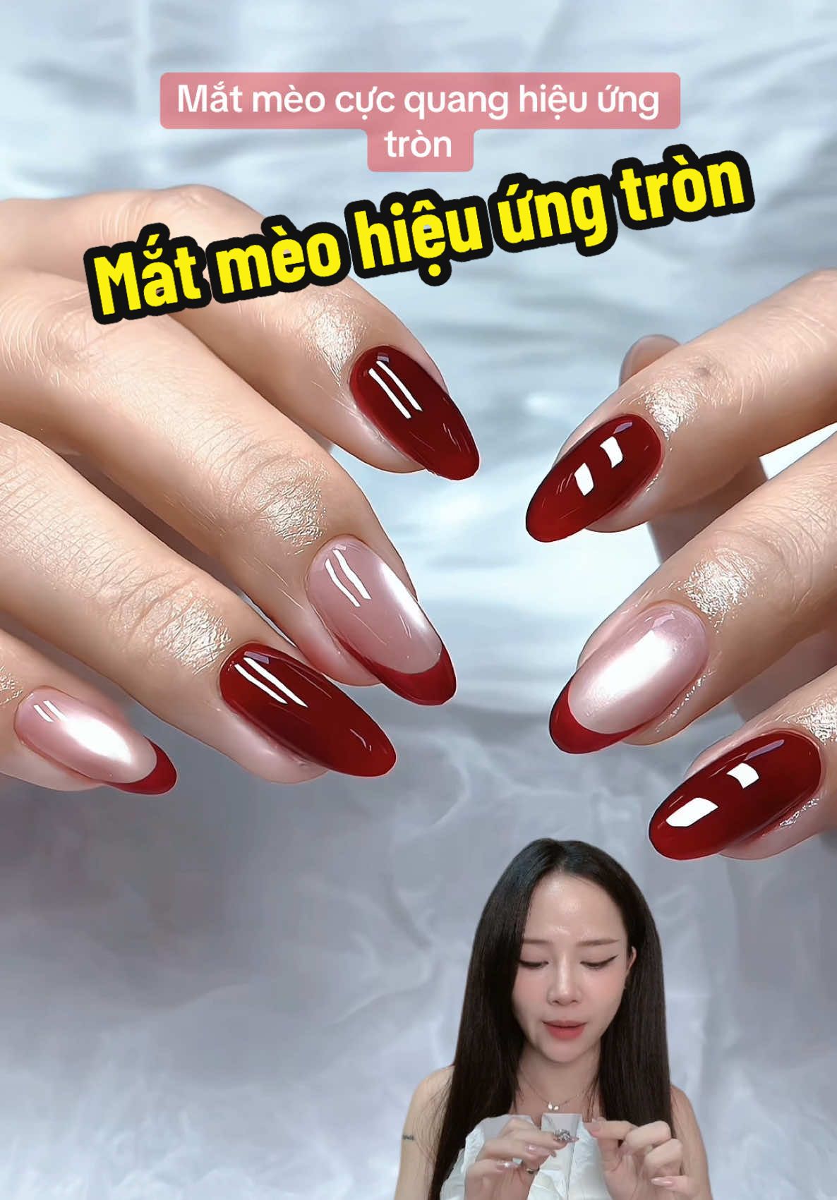 Hiệu ứng mắt mèo cực quang siêu hot #nghithaonail #nghithao #ramyla #matmeocucquang 