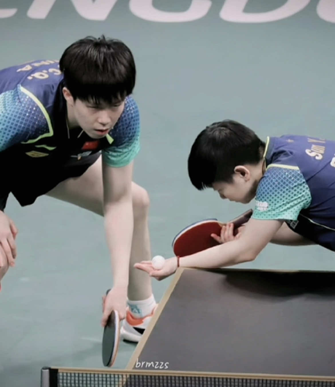 Hôm nay với tui như thế là trọn vẹn 🥰 #wangchuqin #sunyingsha #shatou #tabletennis 