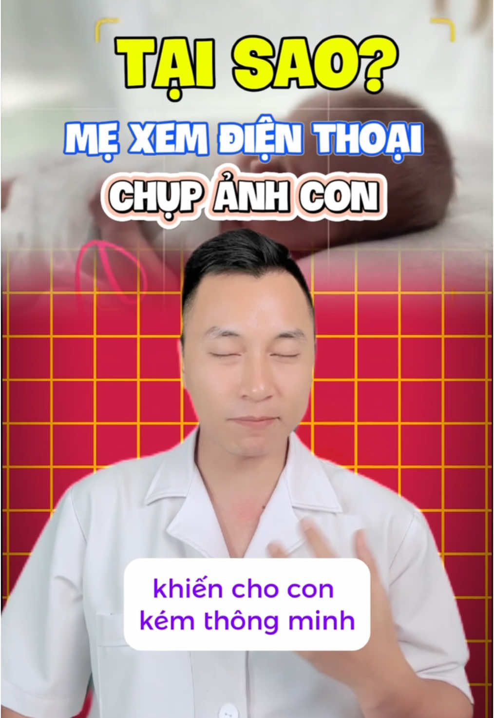 Mẹ xem điện thoại chụp ảnh con có thể khiến con kém thông minh? #suckhoe #mevabe #chamcon 