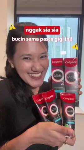 Agak lain ya bucinnya sama pasta gigi? Tapi gapapa gak sih kan investasi! #Colgate #OpticWhiteO2 #gigikuning #pastagigipemutih #pemutihgigi #pemutihgigiterbaik #gigiputih #solusigigikuning 