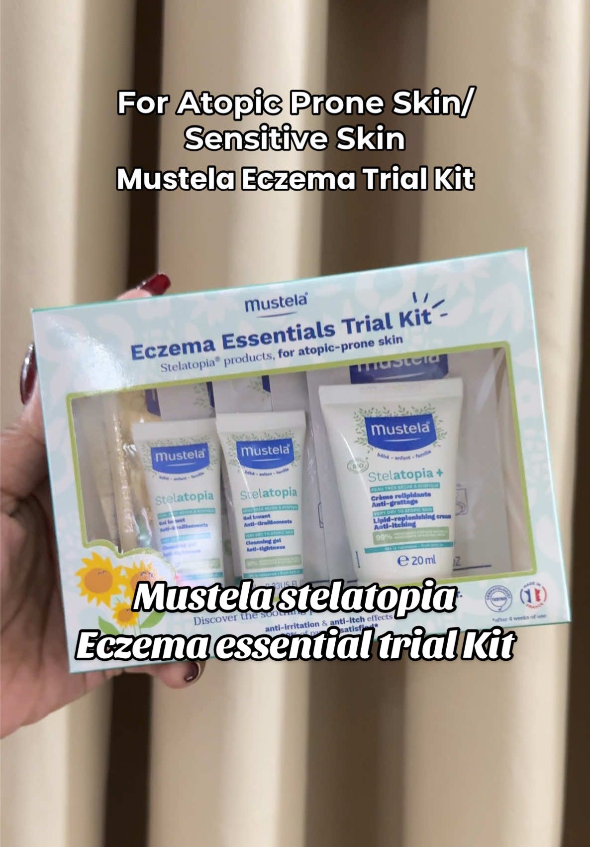 Kung sensitive ang skin ng anak mo ito talaga ang perfect skincare nia. #mustela #mustelababy #sensitiveskin #eczema #atopicskin #mustelastelatopia 