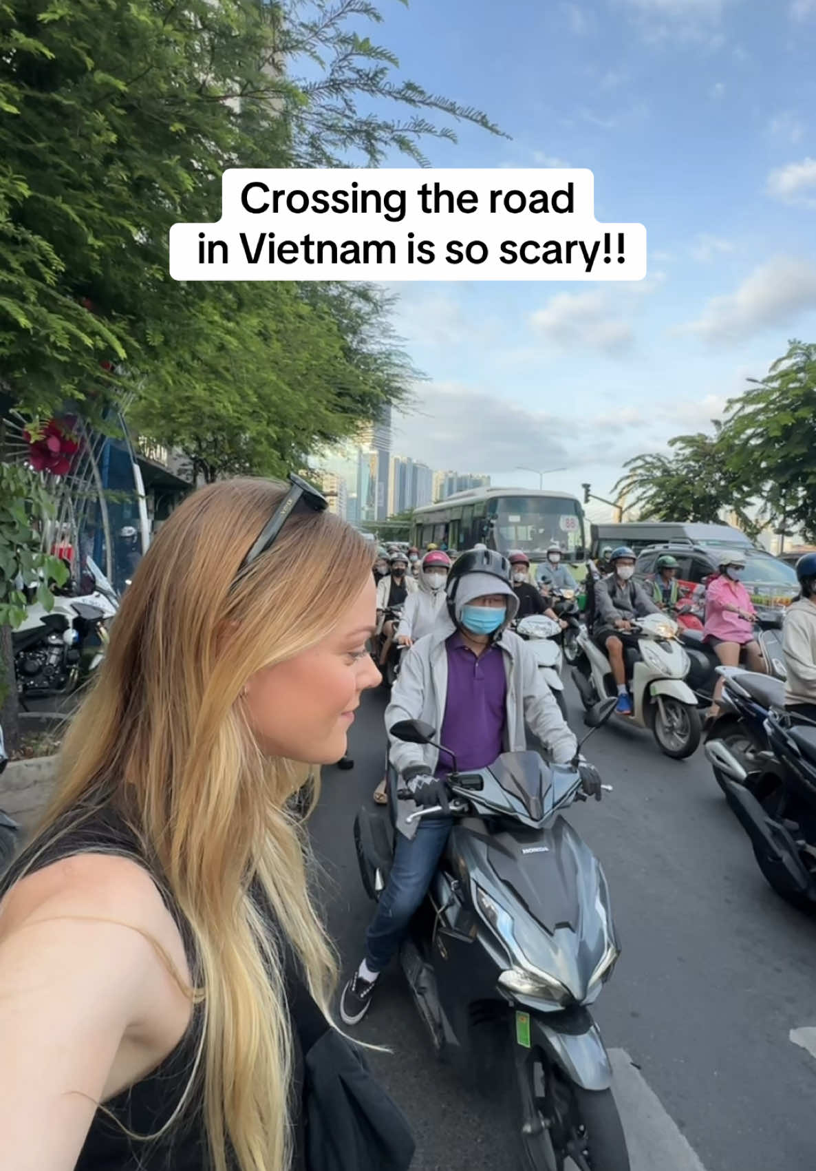 Clearly zebra crossings don’t work here!! I thought those bikes at the end were going to knock me over 😭😅