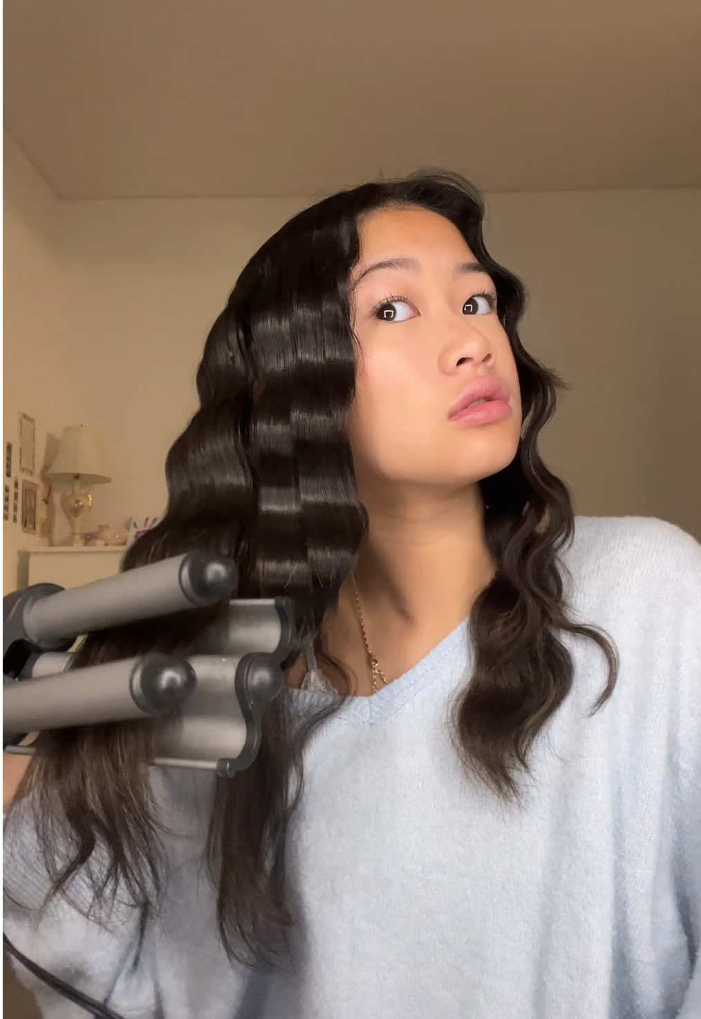 i love crimped hair i havent done this in a while #hairtutorial #hairstyleideas #grwm #fyp 