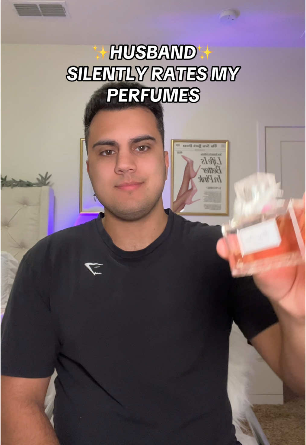 Husband silently rates my perfumes 😂 IB: @Jarilyn  #perfumetiktok #perfumetok #perfumes #perfumereview #silentreview #fragrancetiktok #fragrancetok #affordableperfume 