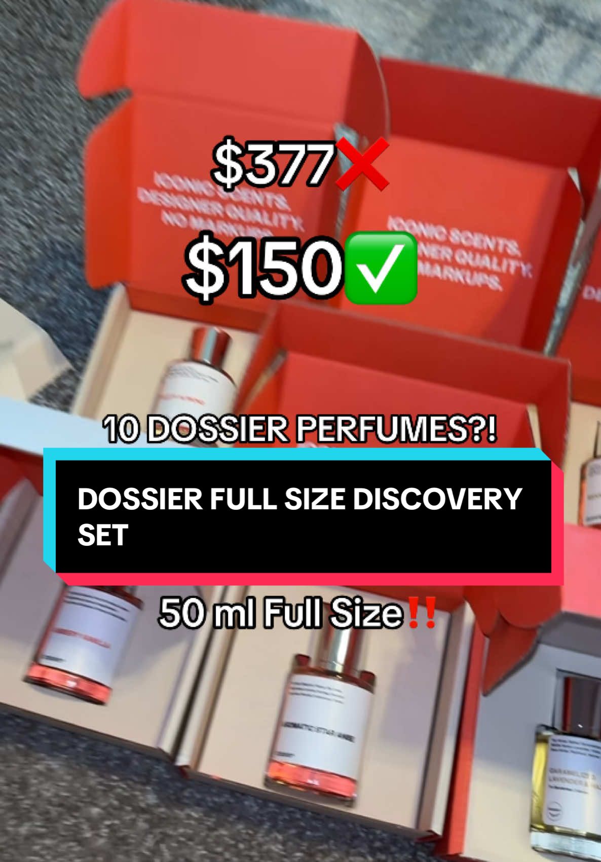 Full size discovery set for more than half off?! OMGGGG PERF CHRISTMAS GIFTS! @Dossier Perfume #dossier #dossierperfumes #dossierperfume #christmasgift #tiktokperfume #perfumesoftiktok 