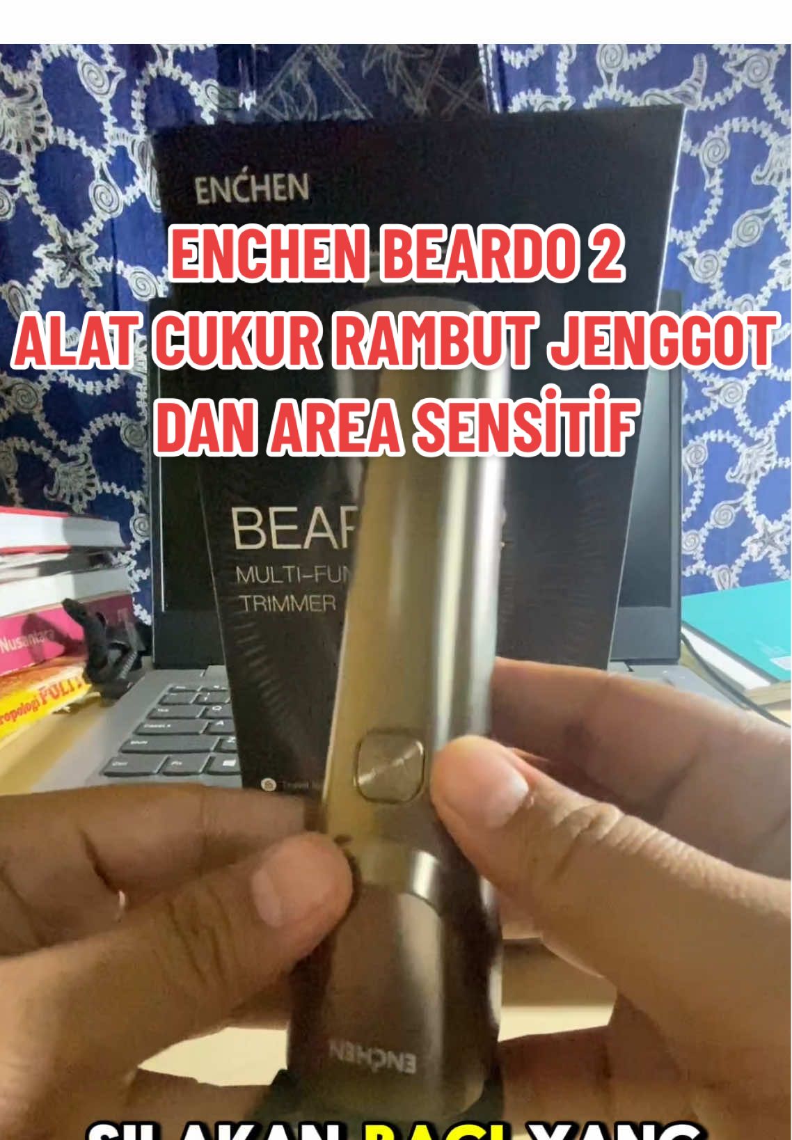 ENCHEN Beardo 2 Smart Trimmer Electric Shaver Type-C 5W 1200mAh Alat Cukur Elektrik Rambut Jenggot dan Area Sensitif #areasensitif  #cukurrambut  #cukurelektrik  #rambut  #alatcukurjenggot 