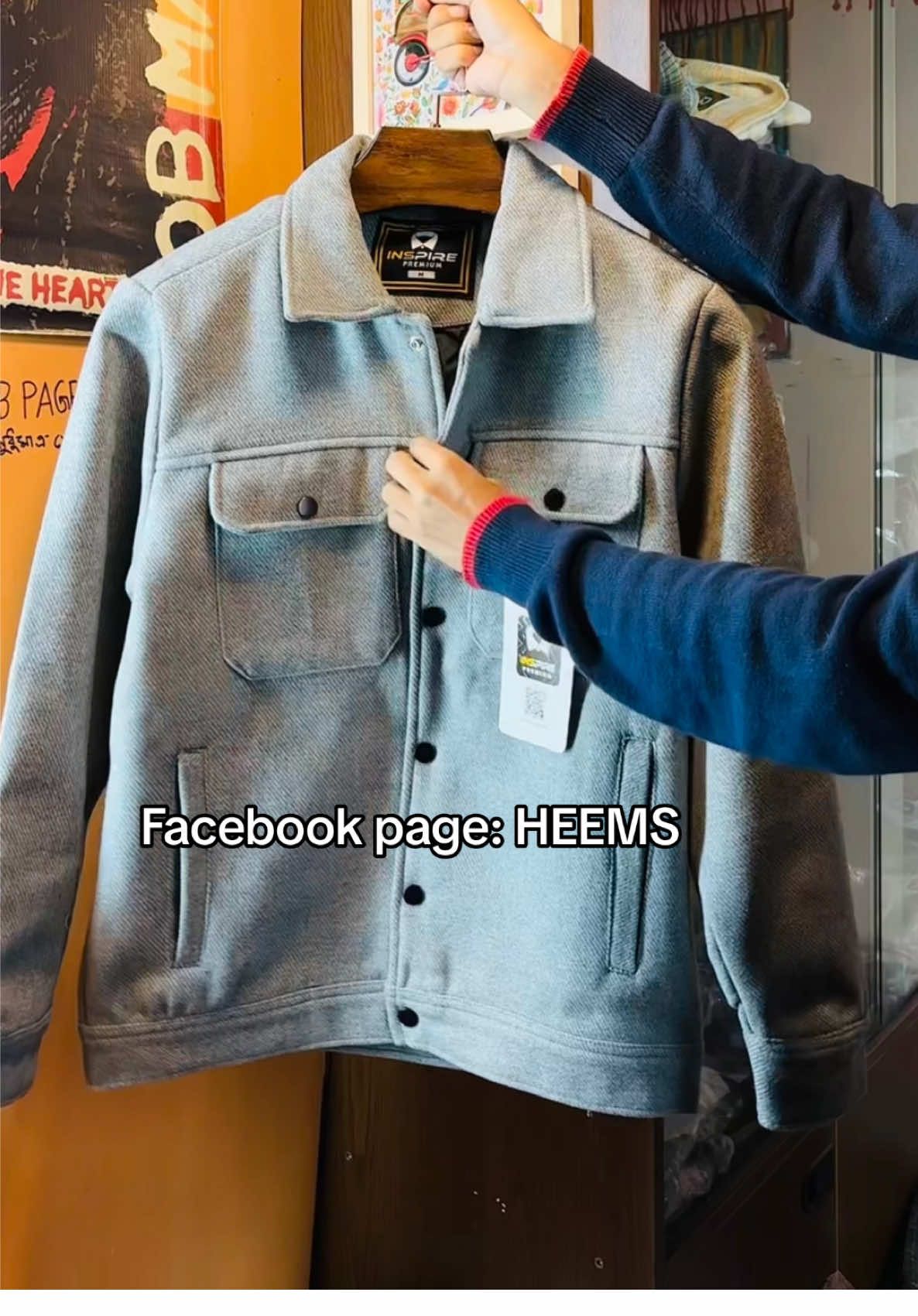 Imported fabric jacket  Facebook page : HEEMS  #hoodie #jacket #sweater #sweatshirt #winter 